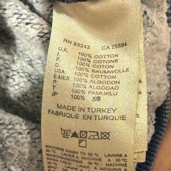 Diesel Kids Hoodie Tunic Distressed Denim Blue Sweatshirt Small Urban Streetwear - Picture 8 of 8